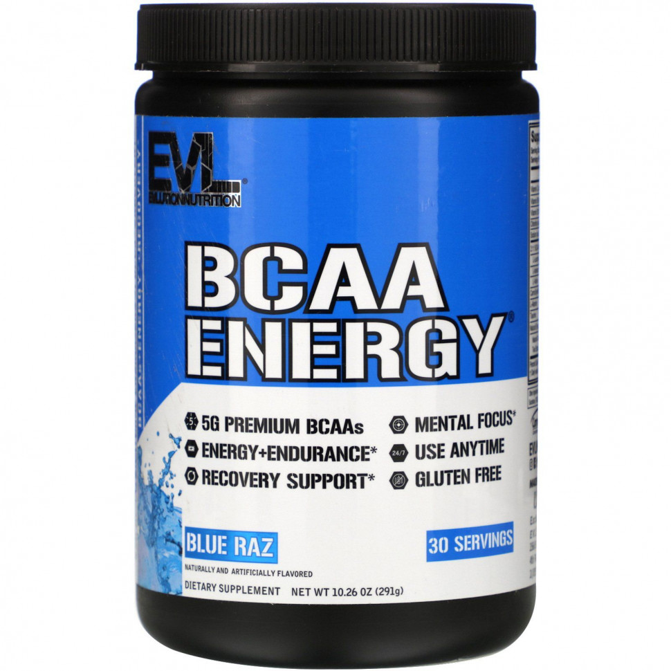 ���� ������ (Iherb) EVLution Nutrition, BCAA ENERGY, ������� ������, 291 � (10,26 �����), ������ �� 4940 ���