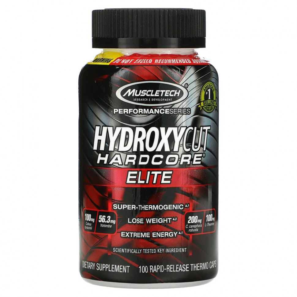   (Iherb) Hydroxycut,  Performance, Hydroxycut Hardcore, Elite, 100        -     , -, 