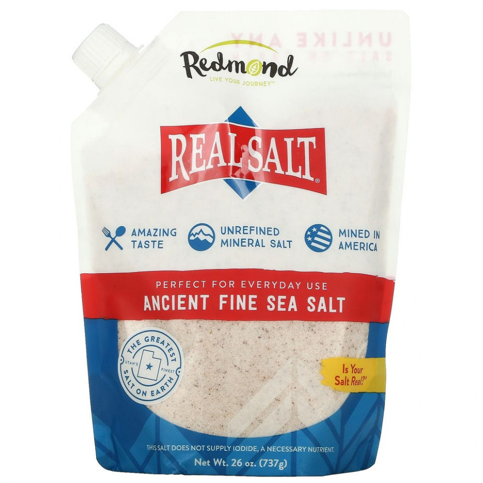 ���� ������ (Iherb) Redmond Trading Company, Real Salt, ������� ������ ������� ����, 737 � (26 �����), ������ �� 3280 ���