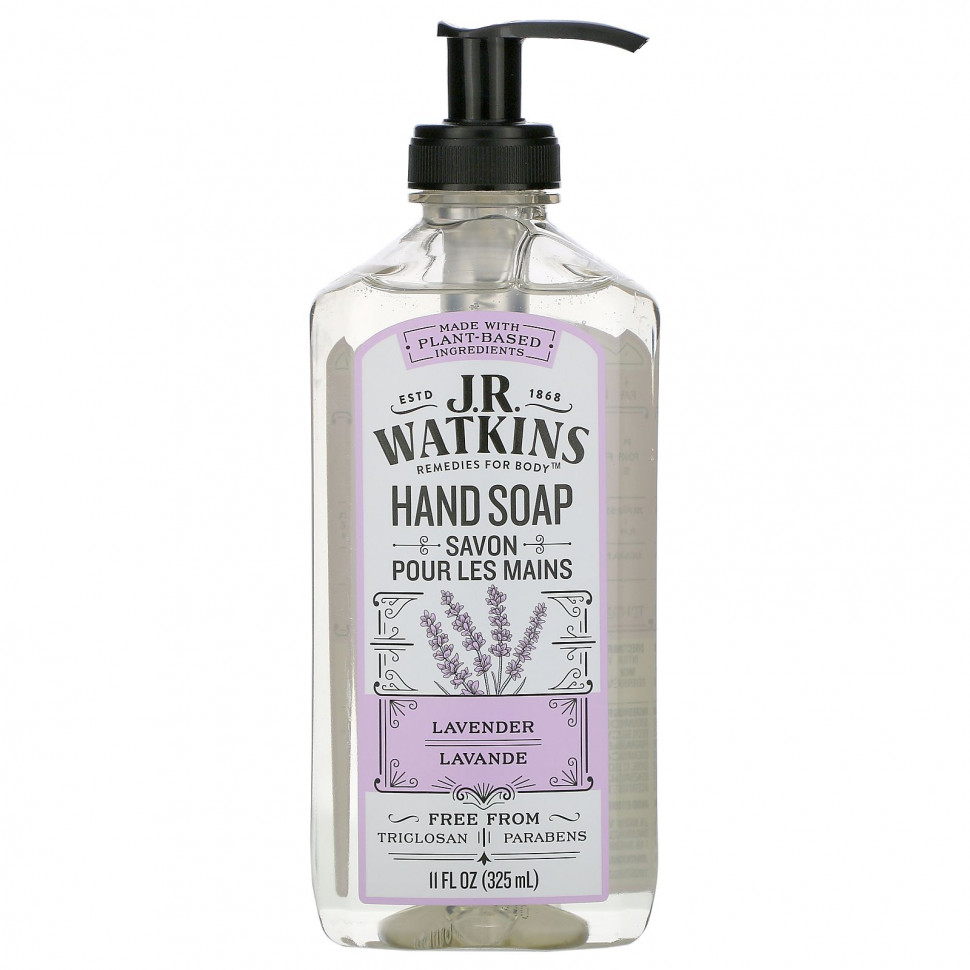   (Iherb) J R Watkins, Hand Soap, Lavender, 11 fl oz (325 ml)    -     , -, 