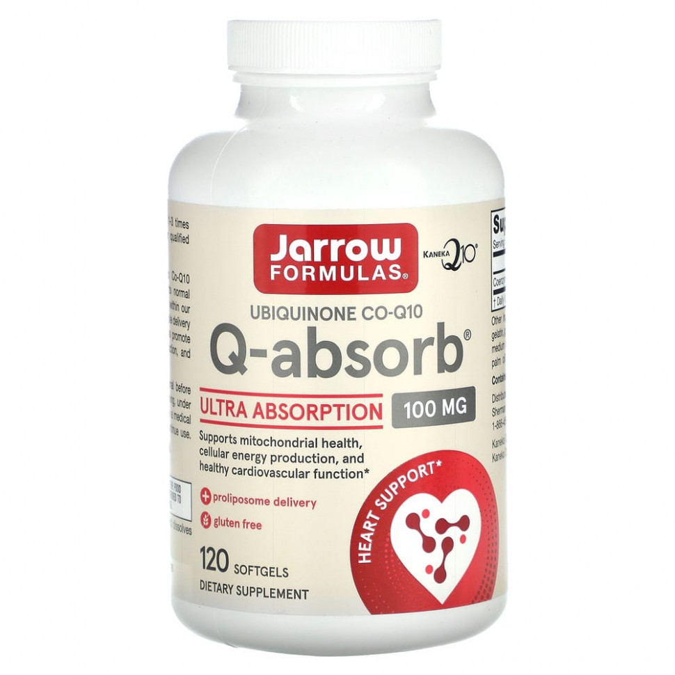 ���� ������ (Iherb) Jarrow Formulas, Q-absorb Co-Q10, 100 ��, 120 ������, ������ �� 7770 ���