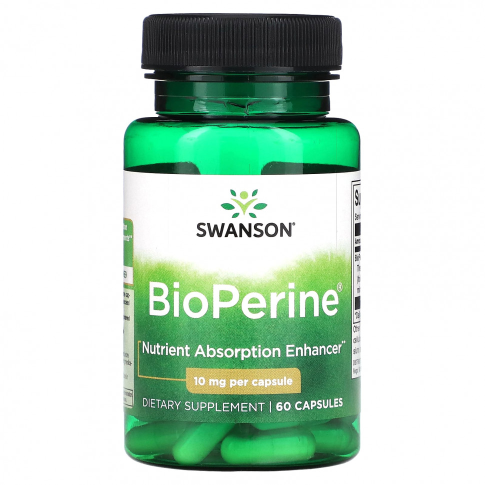 ���� ������ (Iherb) Swanson, BioPerine, 10 ��, 60 ������, ������ �� 900 ���