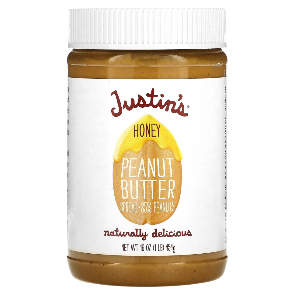 ���� ������ (Iherb) Justin's Nut Butter, ���������� ����� � �����, 16 ����� (454 �), ������ �� 1760 ���