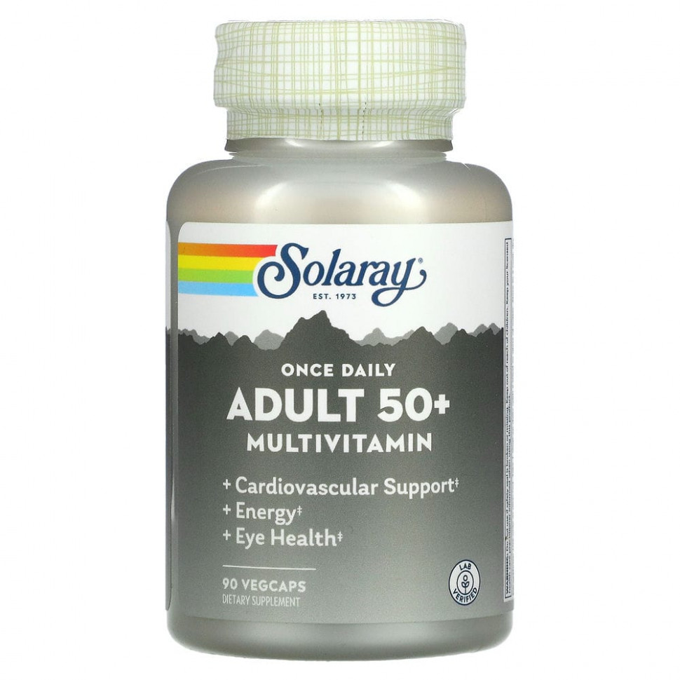 ���� ������ (Iherb) Solaray, Once Daily, �������������� ��� �������� ������ 50 ���, 90 ������������ ������, ������ �� 3630 ���
