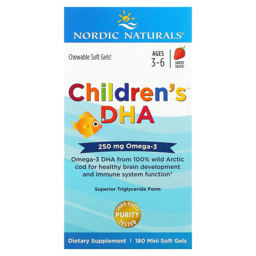   (Iherb) Nordic Naturals, Children's DHA,   ,   ,   36 , 250 , 180 -    -     , -, 