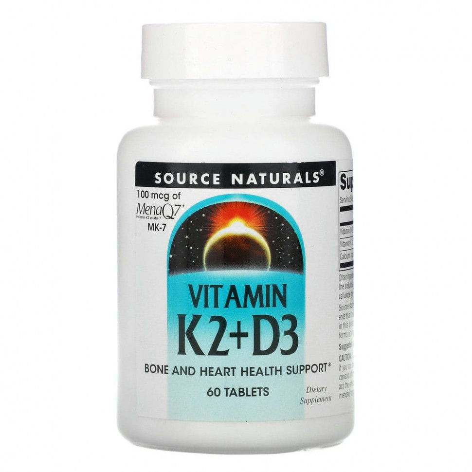���� ������ (Iherb) Source Naturals, ������� K2 � D3, 60 ��������, ������ �� 2330 ���