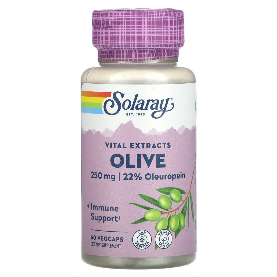 ���� ������ (Iherb) Solaray, Vital Extracts, ��������� �����, 250 ��, 60 ������������ ������, ������ �� 2910 ���