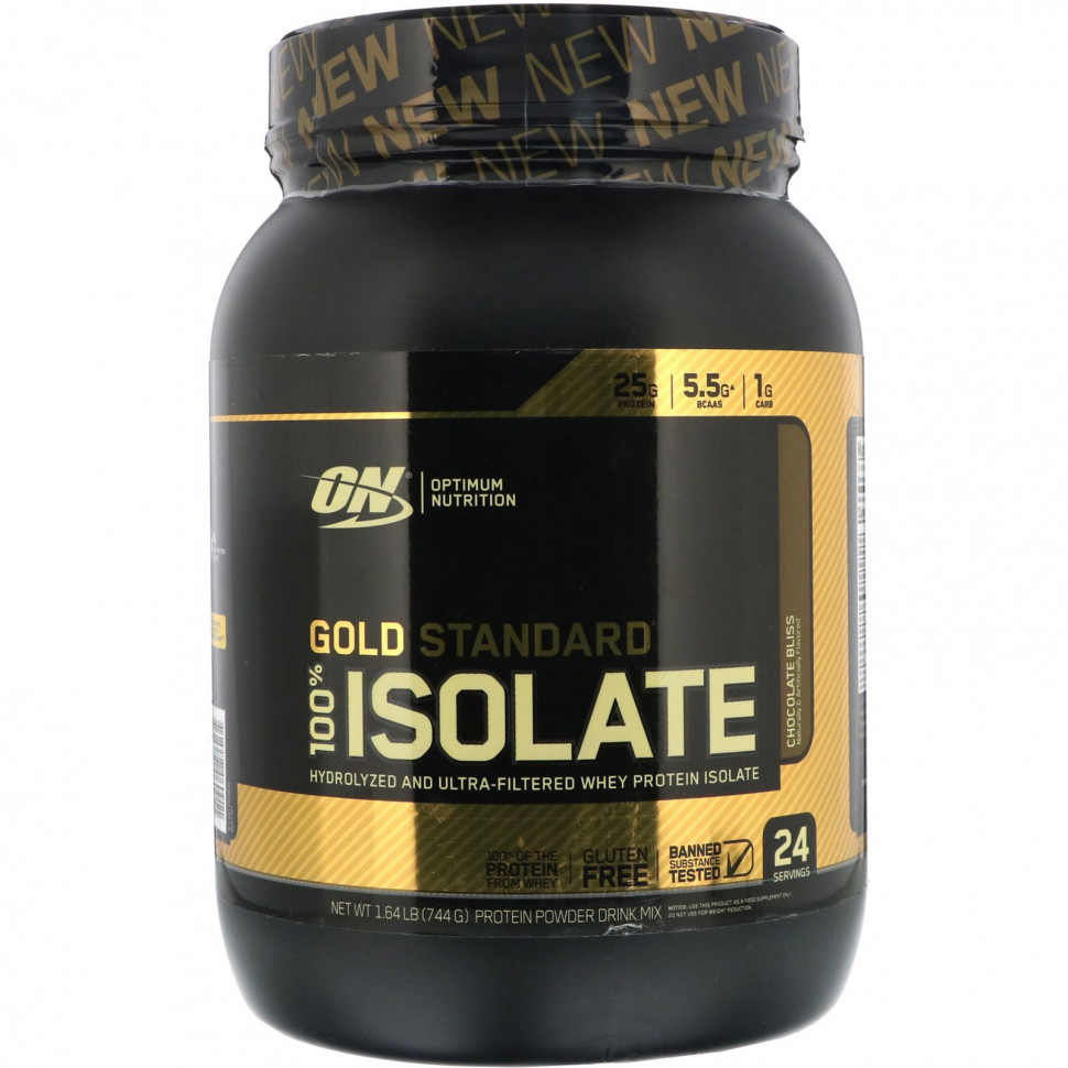   (Iherb) Optimum Nutrition, Gold Standard 100% Isolate, ,  , 744  (1,64 )    -     , -, 