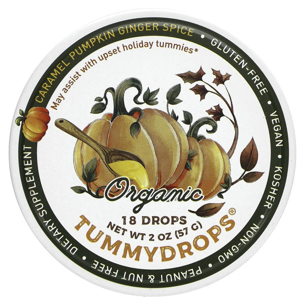 ���� ������ (Iherb) Tummydrops, ������������ ��������, �����, ������, 18 ������, 57 � (2 �����), ������ �� 1360 ���