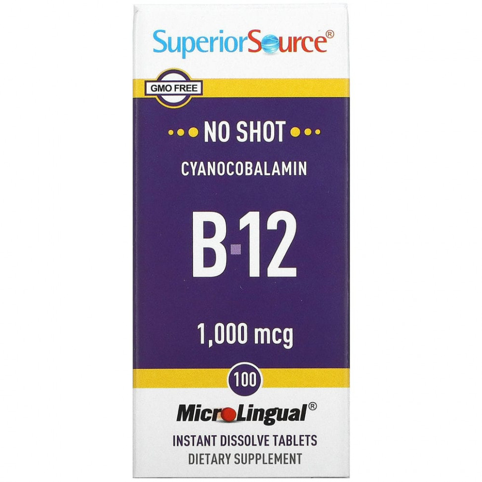 ���� ������ (Iherb) Superior Source, �������������� B12, 1000 ���, 100 ��������, ������ �� 2350 ���