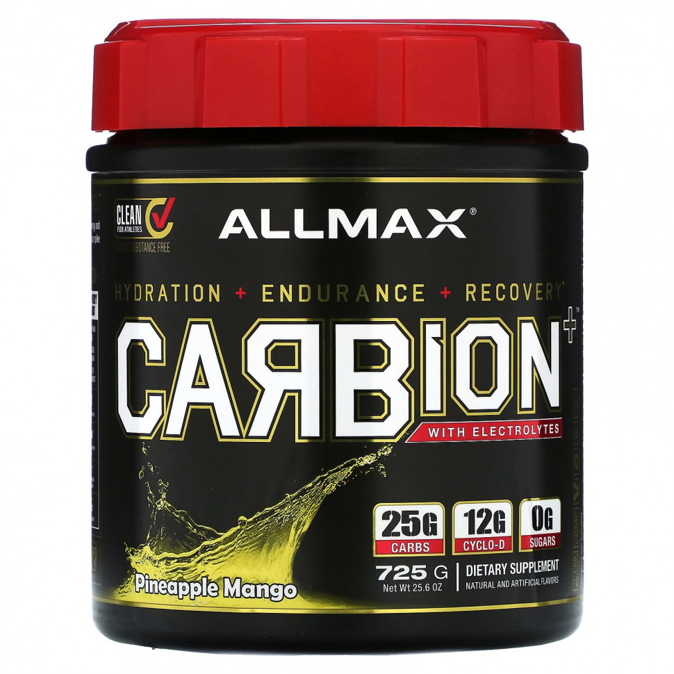 ���� ������ (Iherb) ALLMAX, CARBion + � �������������, ������ � �����, 725 � (25,6 �����), ������ �� 5940 ���