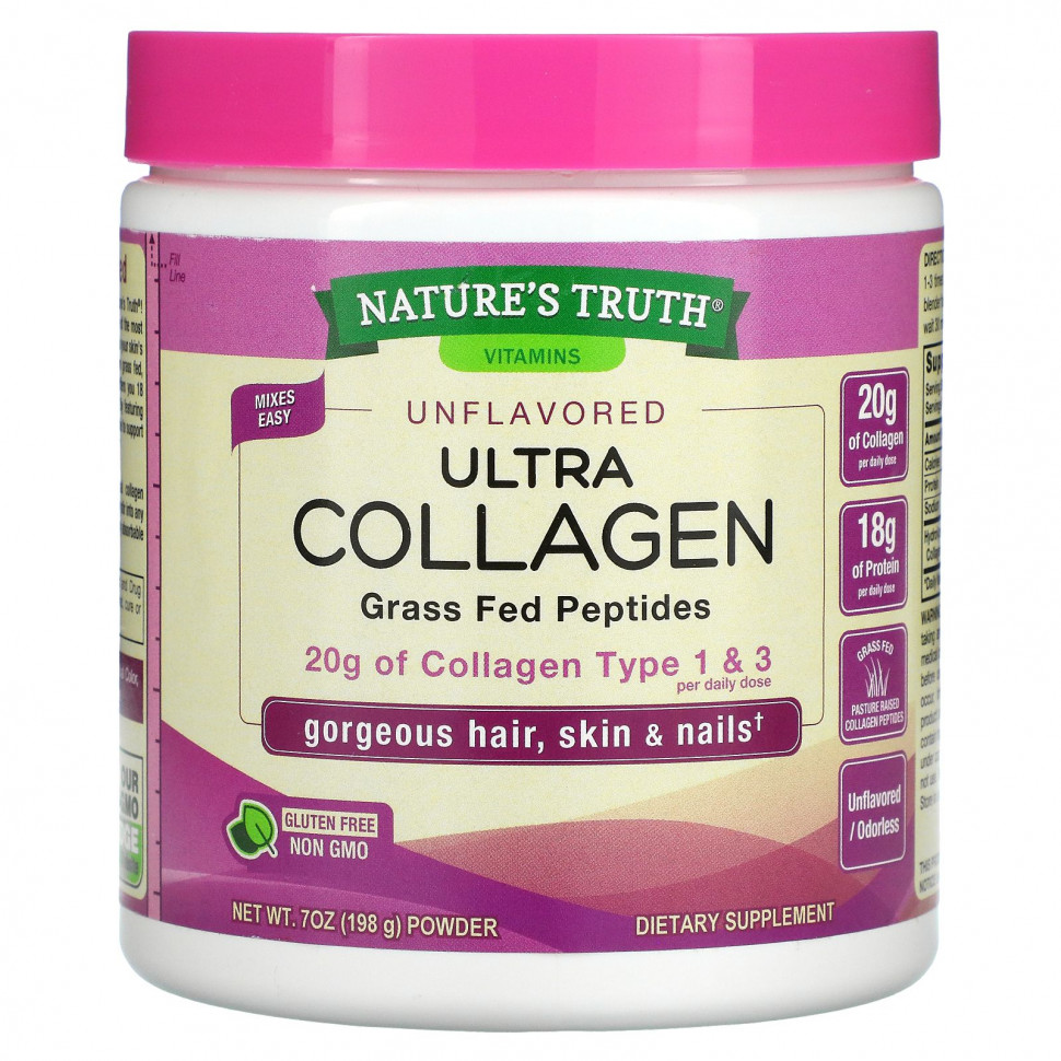   (Iherb) Nature's Truth, Ultra Collagen Powder,  , 198  (7 )    -     , -, 