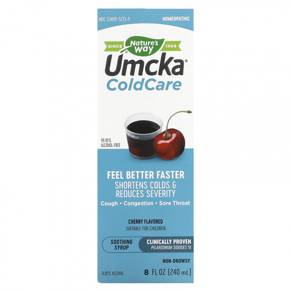   (Iherb) Nature's Way, Umcka, ColdCare,  , , 240  (8 . )    -     , -, 