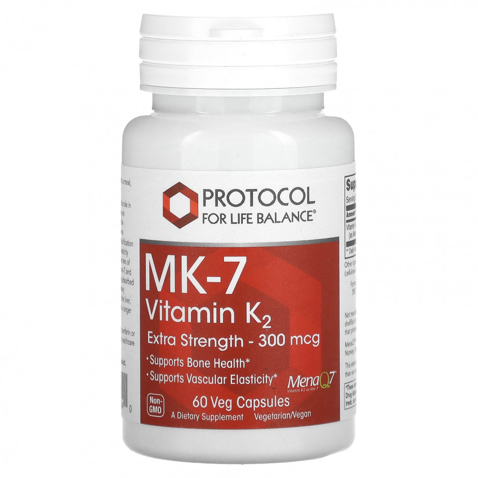   (Iherb) Protocol for Life Balance, MK-7,  K2,    , 300 , 60      -     , -, 