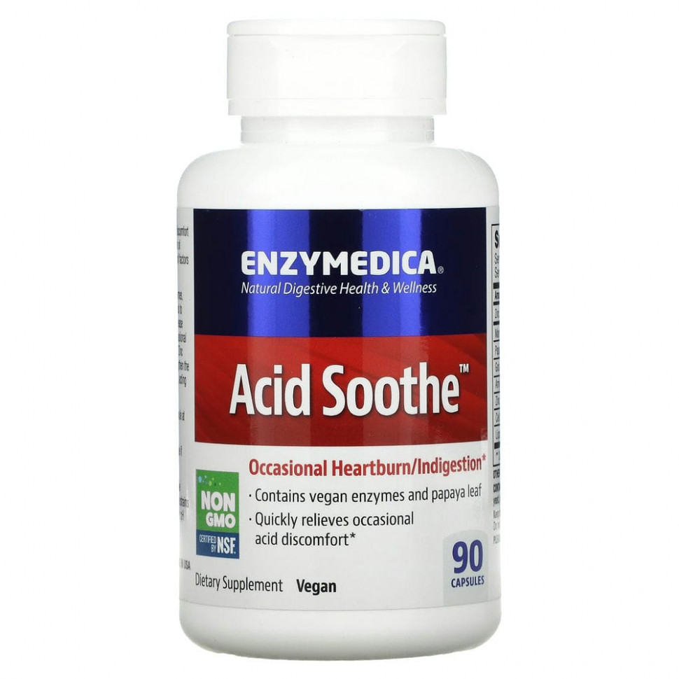 ���� ������ (Iherb) Enzymedica, ������� ������� Acid Soothe, 90 ������, ������ �� 4170 ���