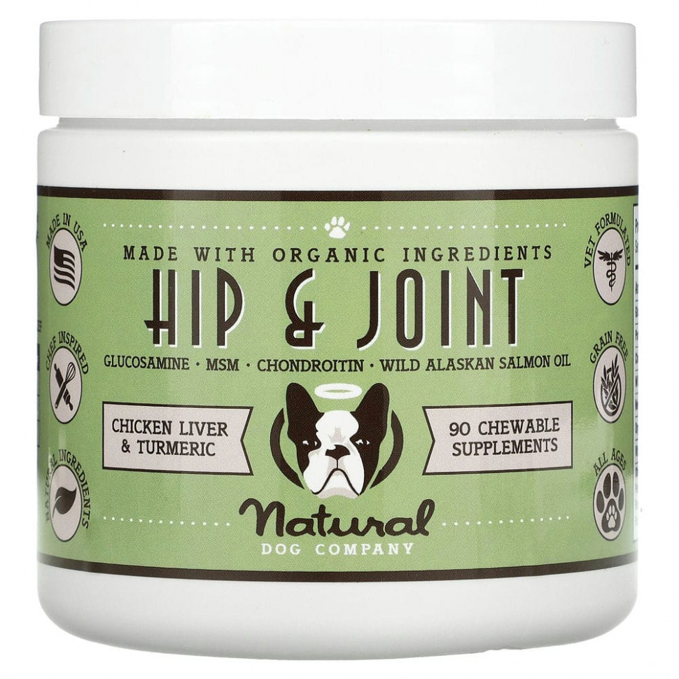   (Iherb) Natural Dog Company, Hip & Joint,   ,    , 90  , 284  (10 )    -     , -, 