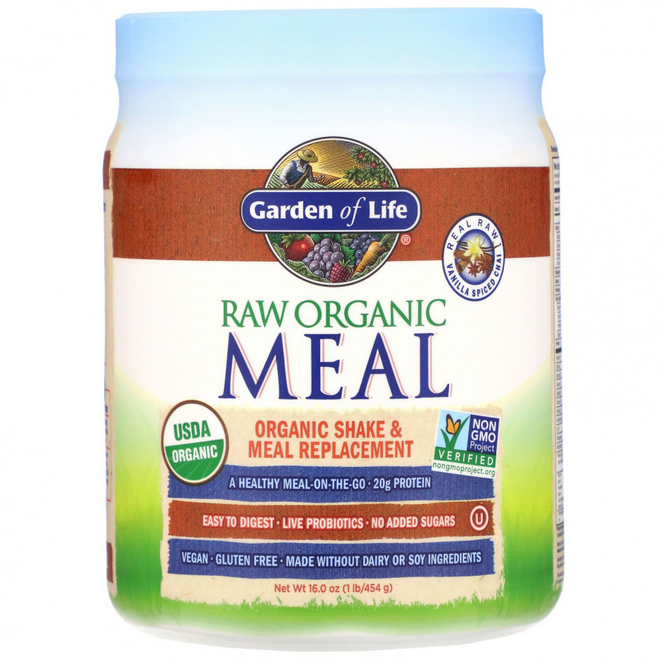 ���� ������ (Iherb) Garden of Life, ����� ������������ �������, ������������ ���������� ��������� � ����, ��� � ������� � ��������, 454 � (16 �����), ������ �� 5490 ���