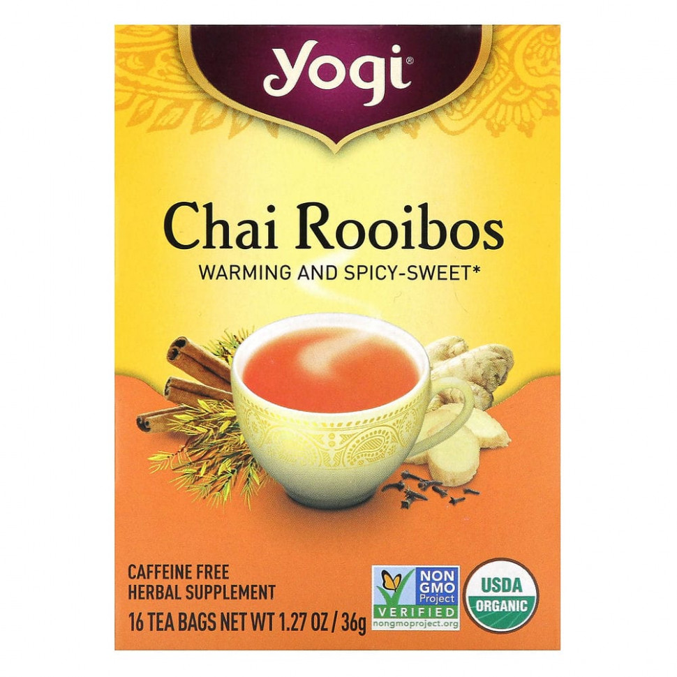 ���� ������ (Iherb) Yogi Tea, ��� ������, ��� �������, 16 ������ ���������, 36 � (1,27 �����), ������ �� 940 ���