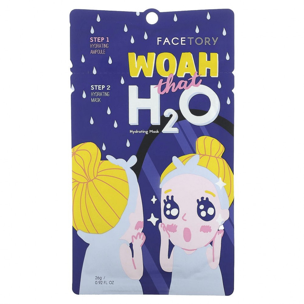 ���� ������ (Iherb) FaceTory, Woah That H2O, 2-������� ����������� �����, 1 �����, 26 � (0,92 ����. �����), ������ �� 740 ���