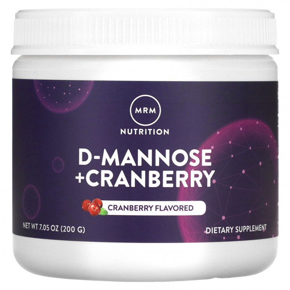   (Iherb) MRM Nutrition, D-Mannose + Cranberry, Cranberry, 7.05 oz (200 g)    -     , -, 