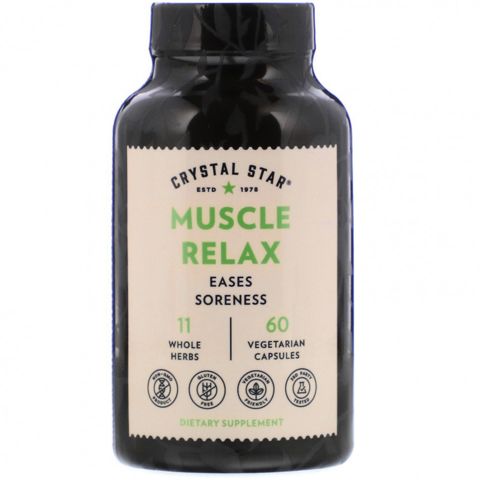   (Iherb) Crystal Star, Muscle Relax,   , 60      -     , -, 