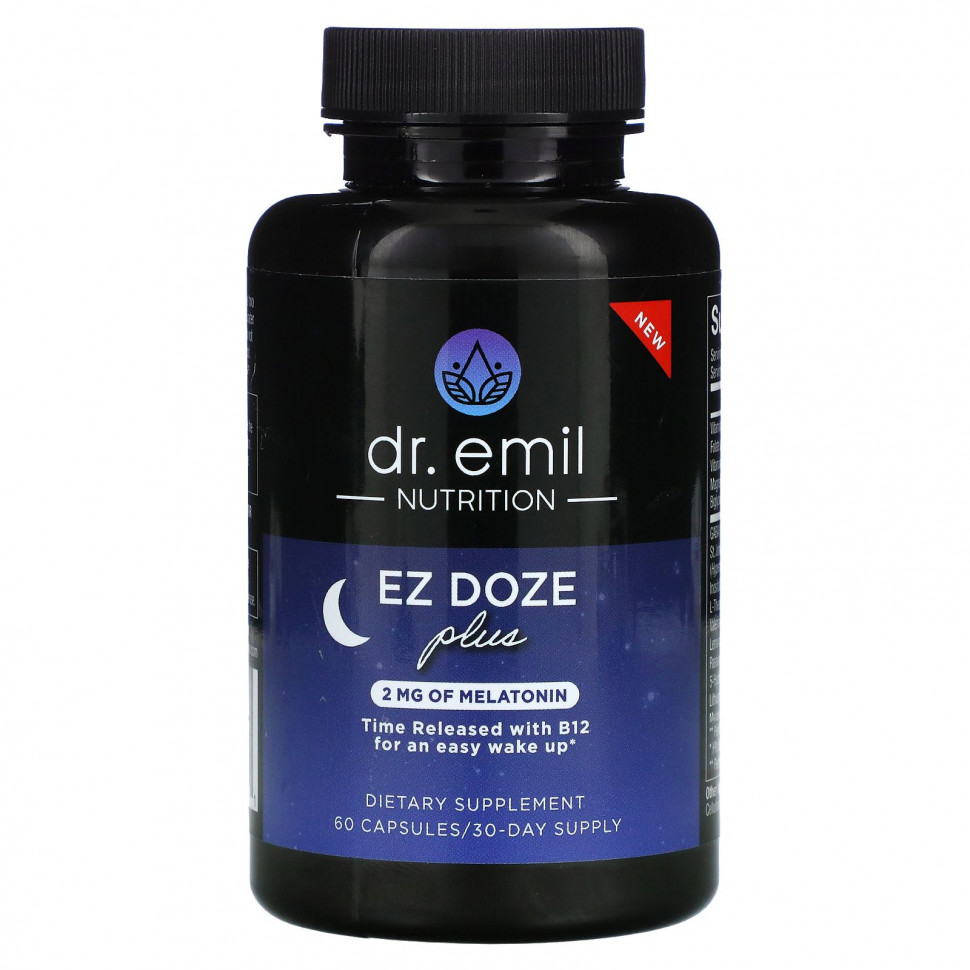   (Iherb) Dr Emil Nutrition, EZ DOZE Plus Melatonin, 60 ,   4960 