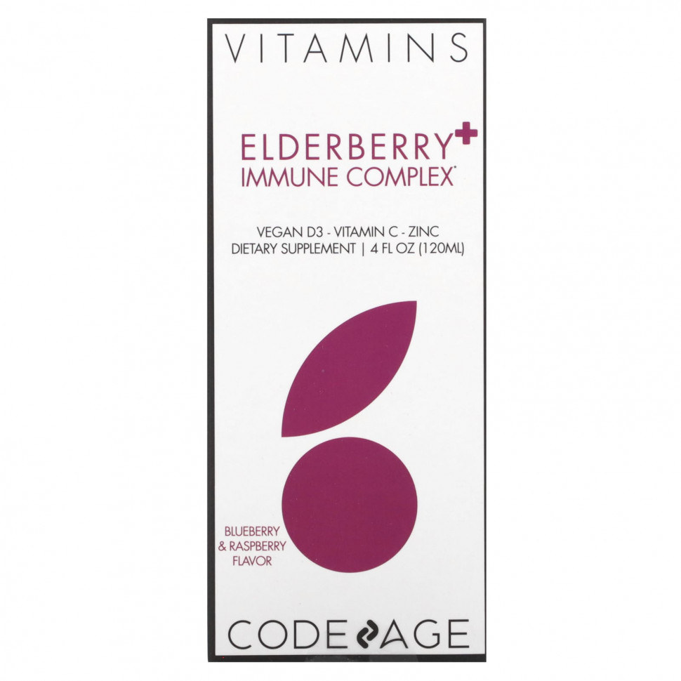 ���� ������ (Iherb) Codeage, Vitamins, ������ � �������� ��������, �������� � ������, 120 �� (4 ����. �����), ������ �� 4750 ���