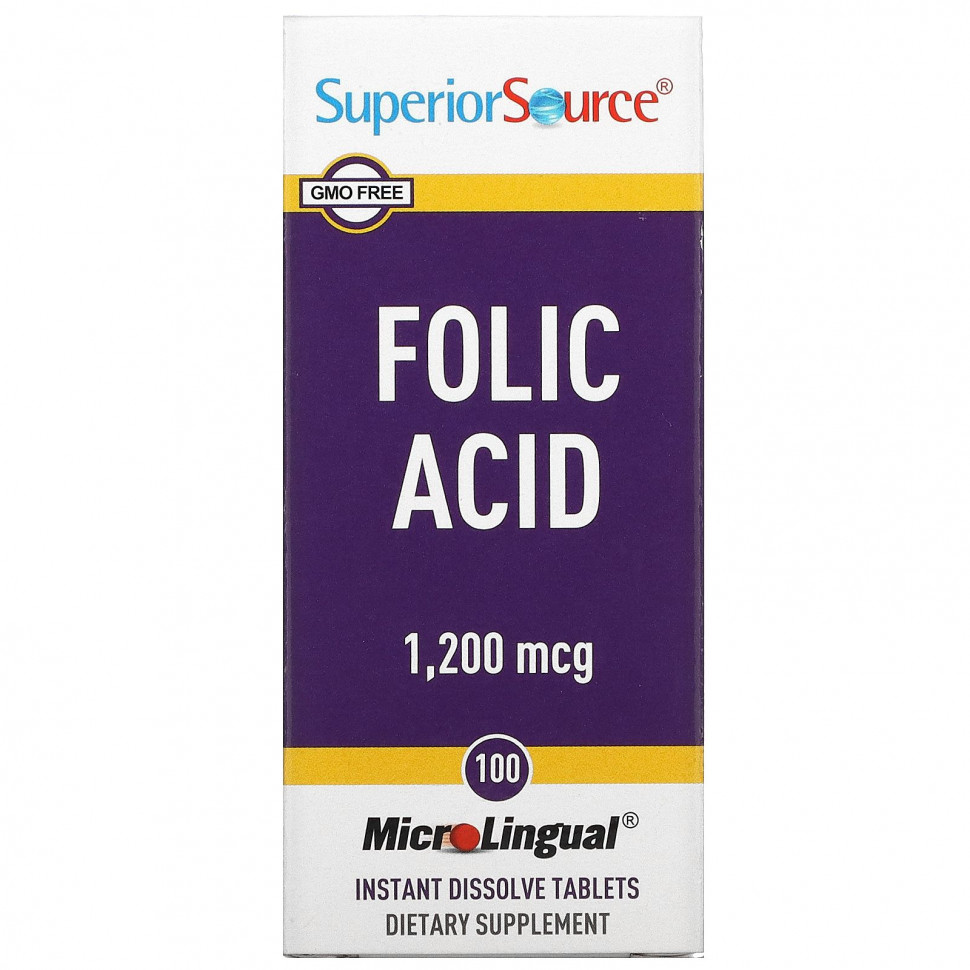 ���� ������ (Iherb) Superior Source, �������� �������, 1200 ���, 100 ����������������� �������� MicroLingual, ������ �� 1280 ���