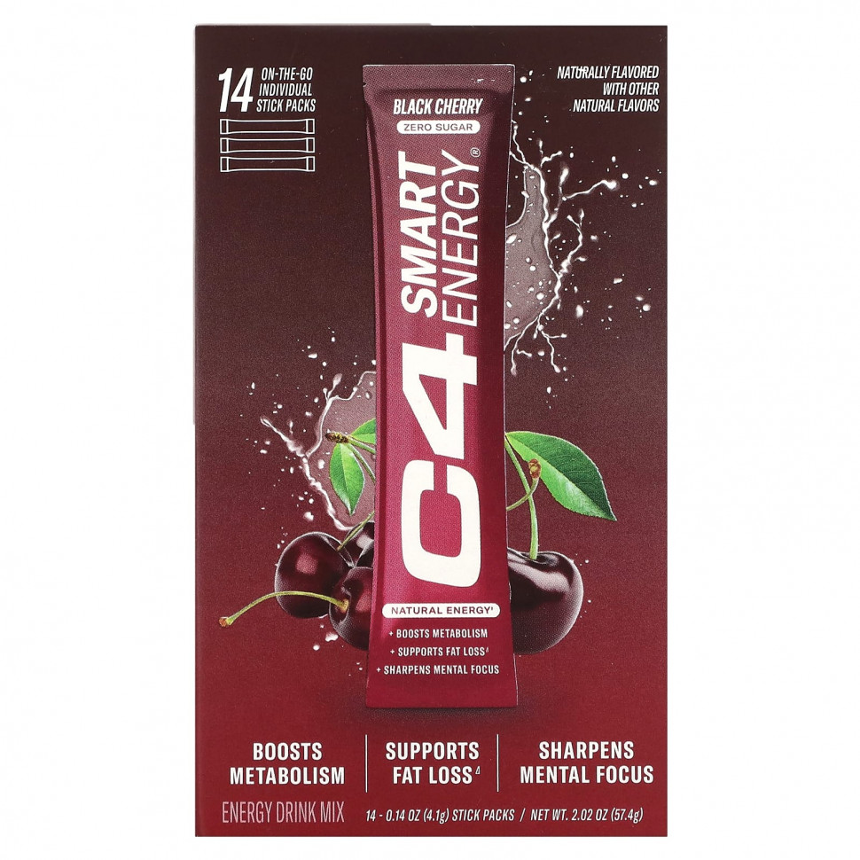 ���� ������ (Iherb) Cellucor, C4, Smart Energy, ������ �����, 14 ��������� �� 4,1 � (0,14 �����), ������ �� 4660 ���
