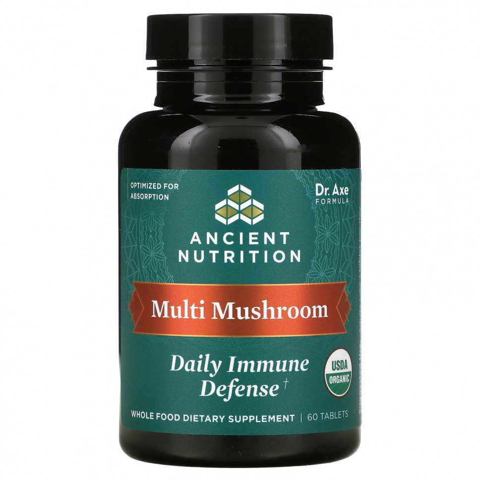 ���� ������ (Iherb) Dr. Axe / Ancient Nutrition, Multi Mushroom, ���������� ������ ����������, 60 ��������, ������ �� 7230 ���