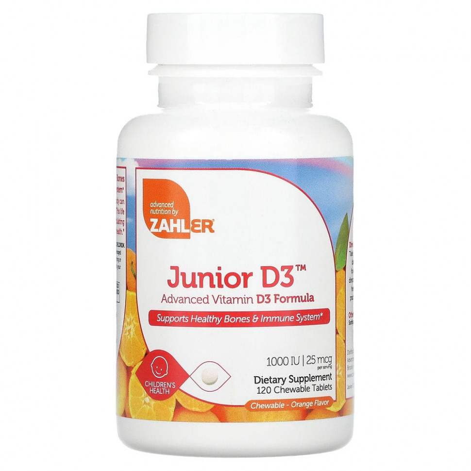   (Iherb) Zahler, Junior D3,    D3, , 25  (1000 ), 120      -     , -, 