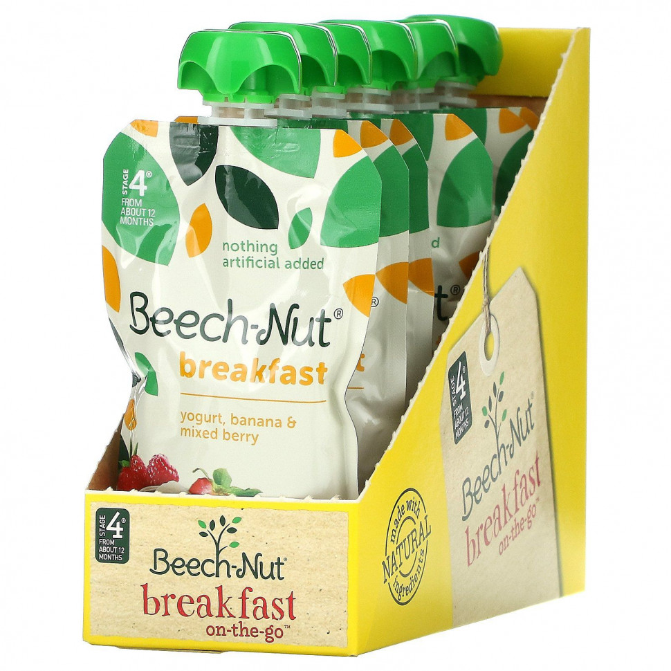 ���� ������ (Iherb) Beech-Nut, Breakfast, Stage 4, ������, ����� � ������� �������, 12 ���������, 99 � (3,5 �����), ������ �� 5250 ���