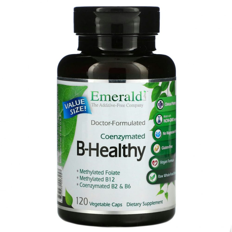 ���� ������ (Iherb) Emerald Laboratories, Coenzymated B-Healthy, 120 ������������ ������, ������ �� 7130 ���