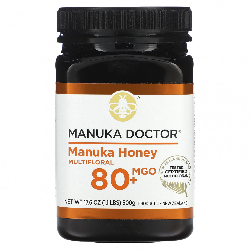 ���� ������ (Iherb) Manuka Doctor, �������������� ��� ������, MGO 80+, 500 � (17,6 �����), ������ �� 7520 ���