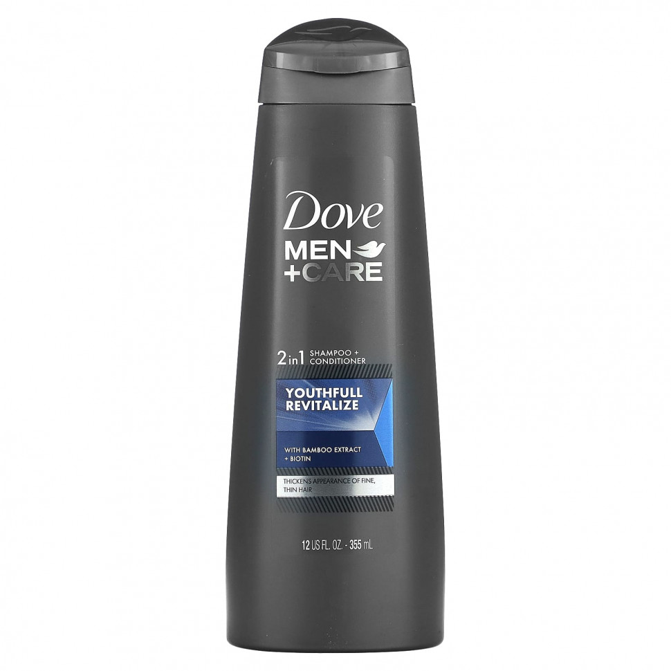 ���� ������ (Iherb) Dove, Men + Care, 2 � 1, ������� + �����������, �������������� ���������, 355 �� (12 ����. �����), ������ �� 1690 ���