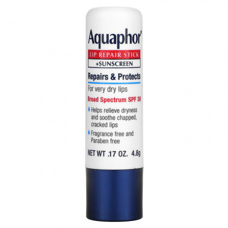 ���� ������ (Iherb) Aquaphor, ���� ��� �������������� ��� + �������������� ����, SPF 30, ��� �������, 4,8 � (0,17 �����), ������ �� 1050 ���
