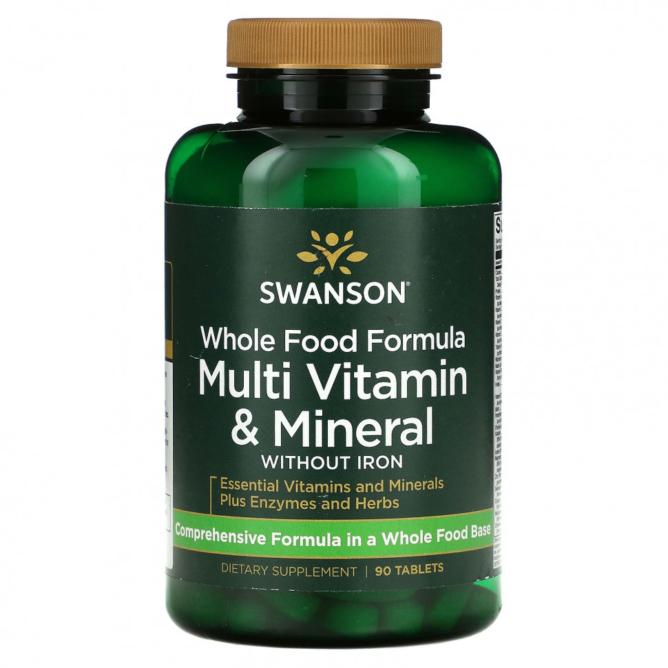   (Iherb) Swanson, Whole Food Formula,   , 90     -     , -, 