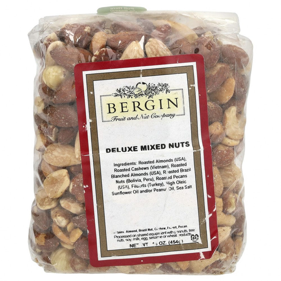 ���� ������ (Iherb) Bergin Fruit and Nut Company, ����� ������ ������ ����, 454 � (16 �����), ������ �� 3320 ���