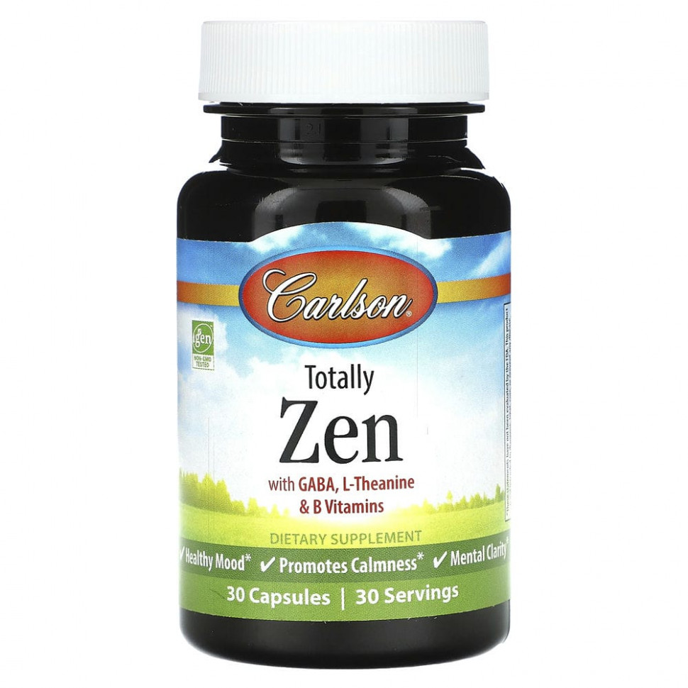   (Iherb) Carlson, Totally Zen, 30     -     , -, 