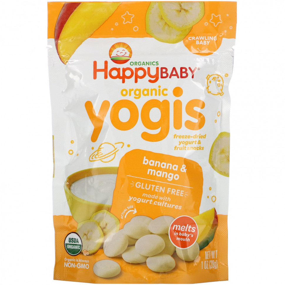   (Iherb) Happy Family Organics, Yogis,       ,   , 28     -     , -, 