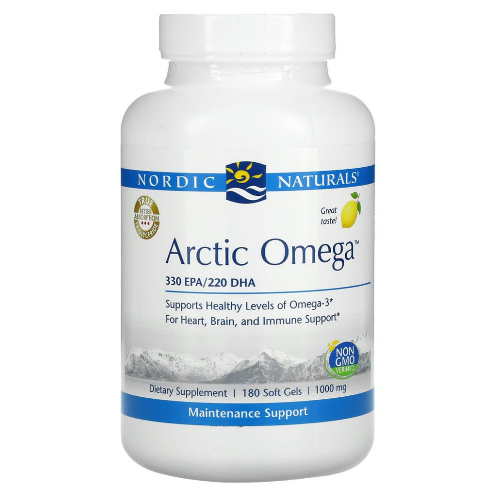   (Iherb) Nordic Naturals, Arctic Omega, , 1000 , 180       -     , -, 