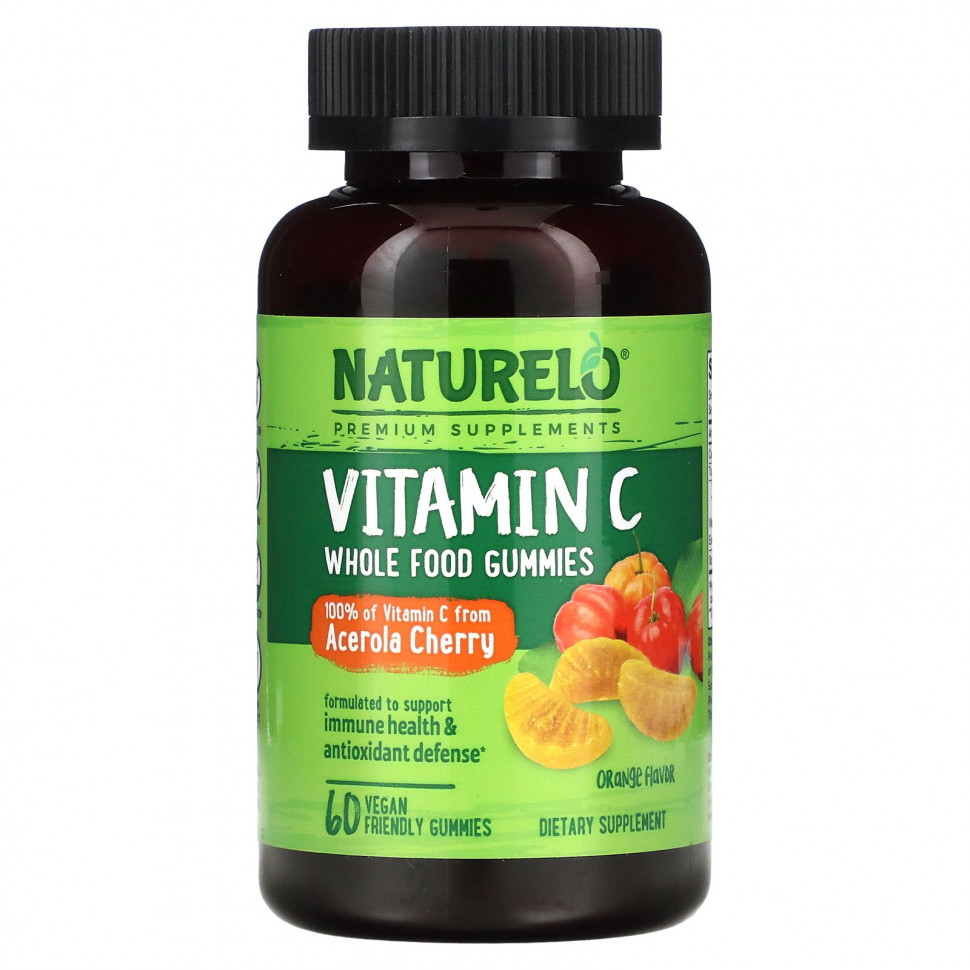 ���� ������ (Iherb) NATURELO, ������� C, ����������� ���������� �� ������� ���������, ��������, 60 ��������� ����������� ��������, ������ �� 4470 ���