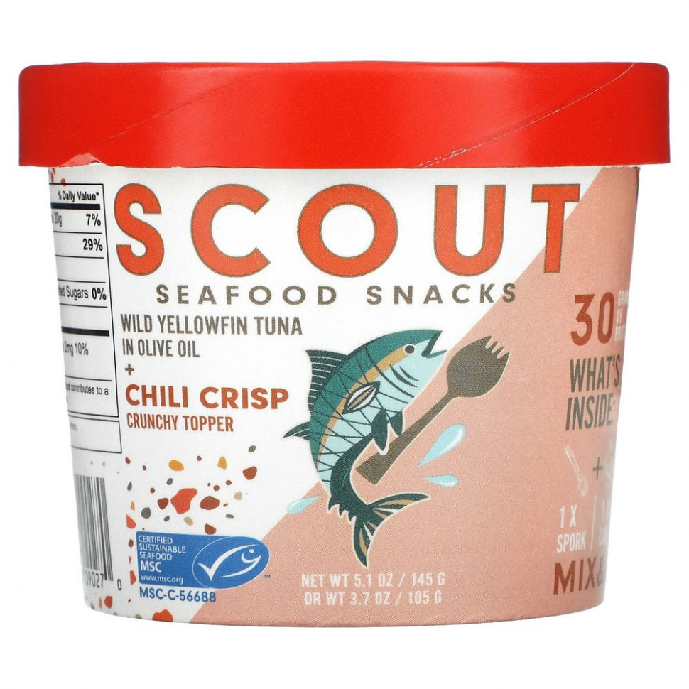   (Iherb) Scout, Seafood Snacks,       +    , 145  (5,1 )    -     , -, 