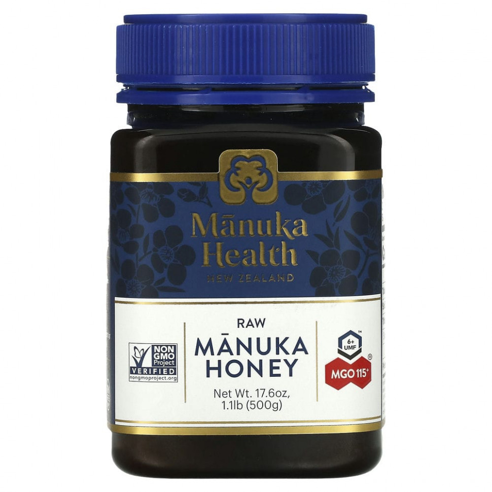 ���� ������ (Iherb) Manuka Health, ��� ������, MGO 115+, 500 � (1,1 �����), ������ �� 6250 ���