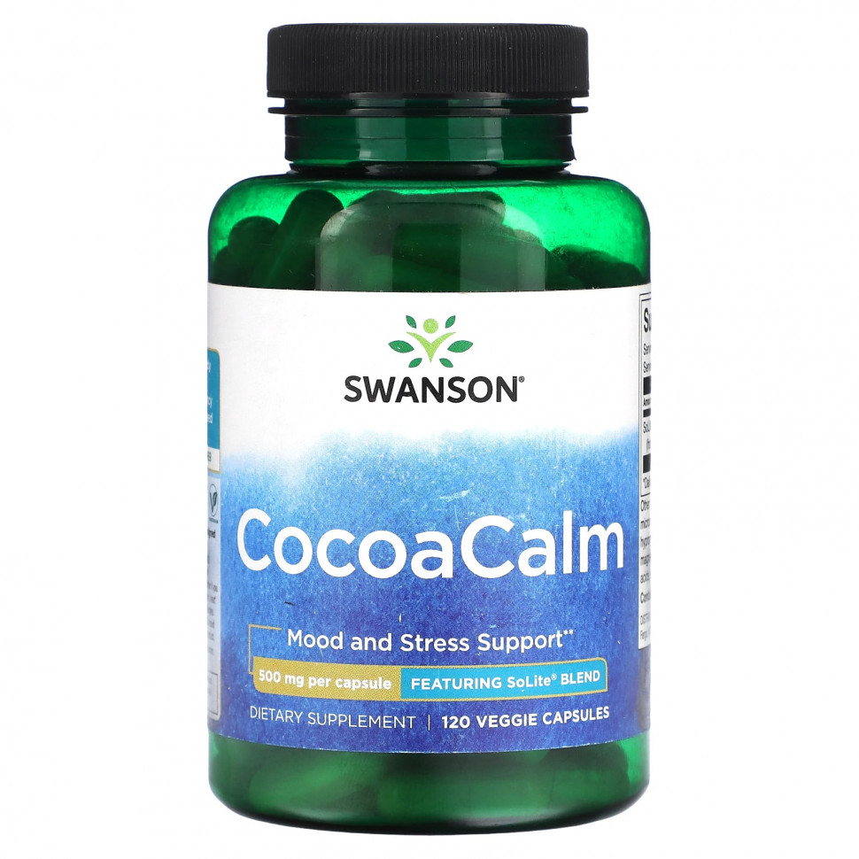 ���� ������ (Iherb) Swanson, CocoaCalm, 500 ��, 120 ������������ ������, ������ �� 4030 ���