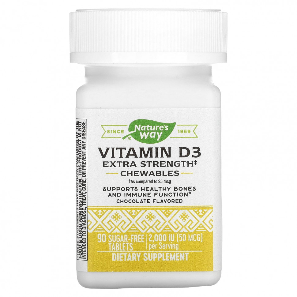   (Iherb) Nature's Way,  D3,   , , 50  (2000 ), 90       -     , -, 