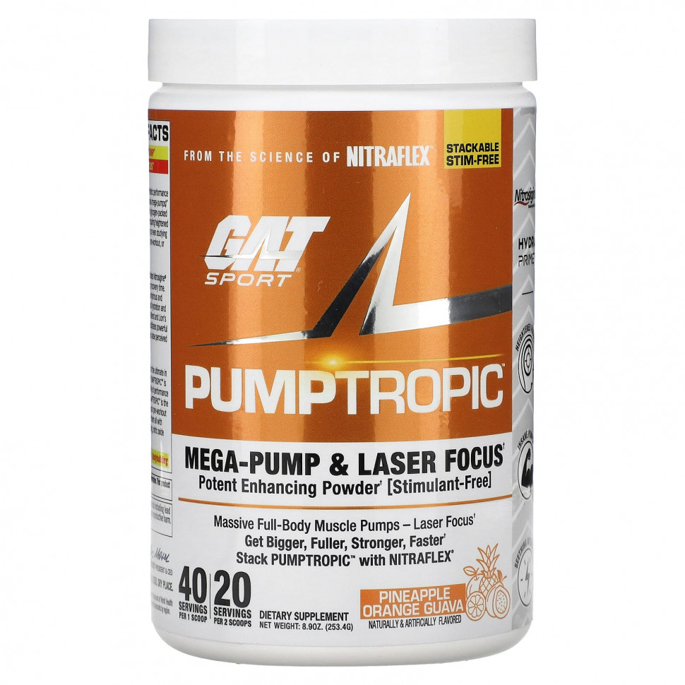 ���� ������ (Iherb) GAT, Pumptropic, ����� � �������� � ����������, 253,4 � (8,9 �����), ������ �� 6710 ���