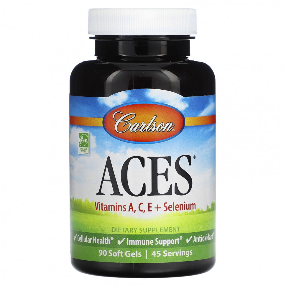   (Iherb) Carlson, ACES,  A, C, E  , 90      -     , -, 