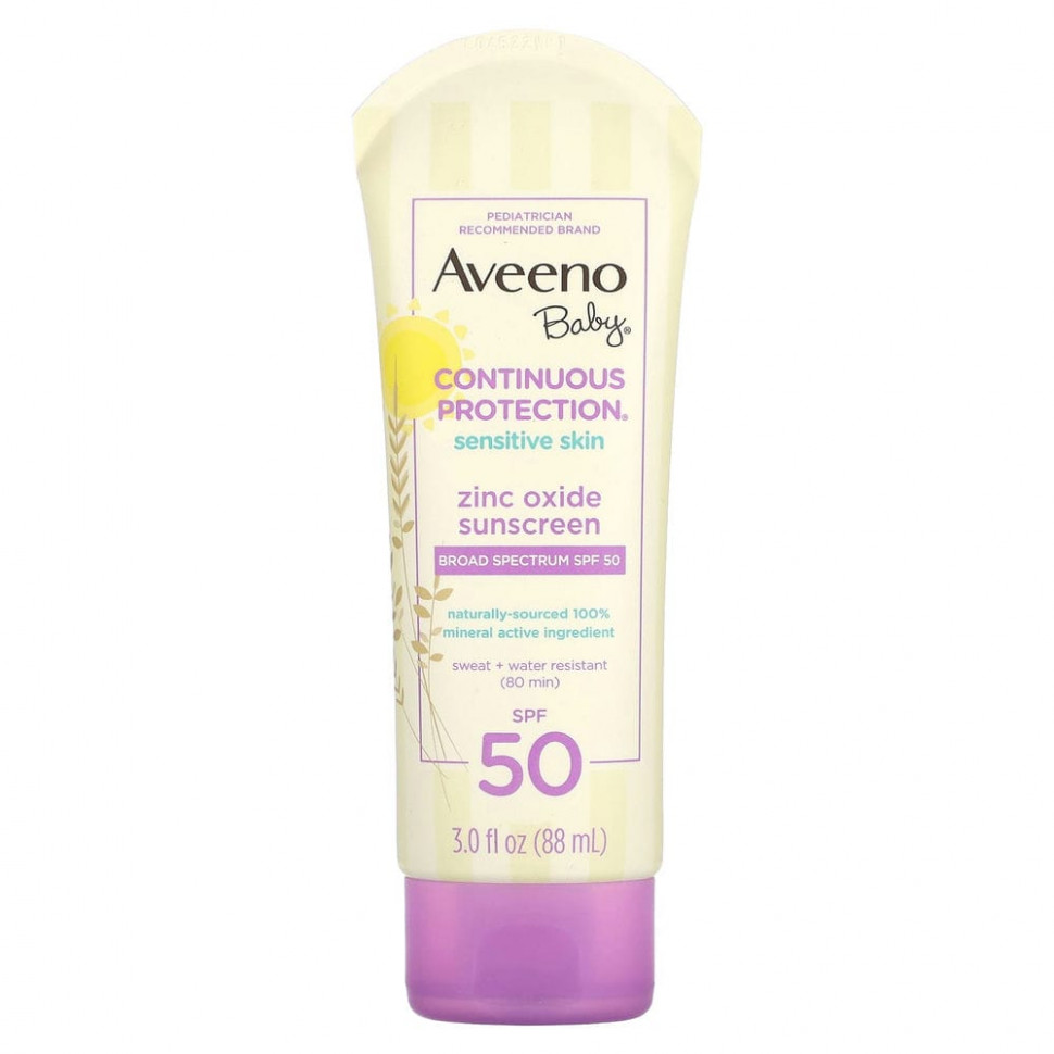 ���� ������ (Iherb) Aveeno, ��� �����, �������������� �������� � ������� �����, SPF 50, 88 �� (3 ����. �����), ������ �� 3140 ���