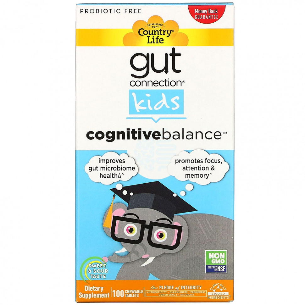   (Iherb) Country Life, Gut Connection Kids,  , - , 100      -     , -, 